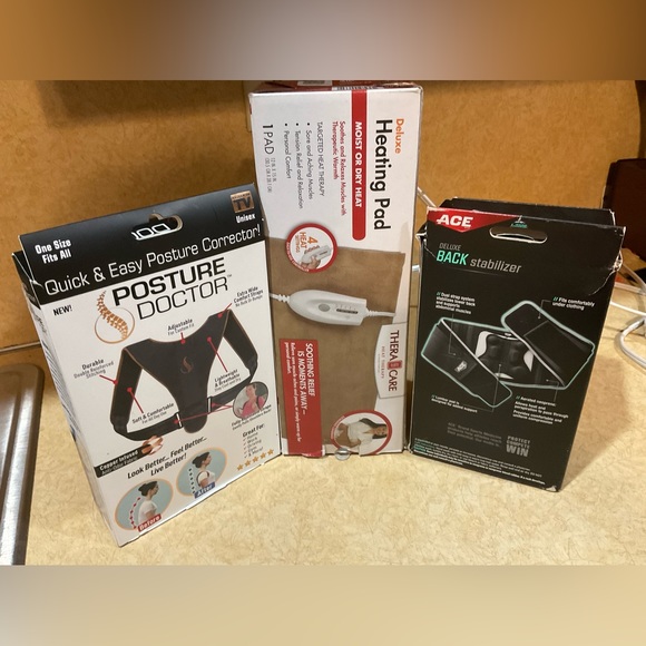 Ace back stab., Seen on TV posture &TheraCare heating pad triple bundle set . - Picture 2 of 7